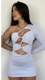 Vestido gringa manga única - Imagem 2