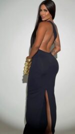 Vestido Lua decote nas costas - Imagem 11